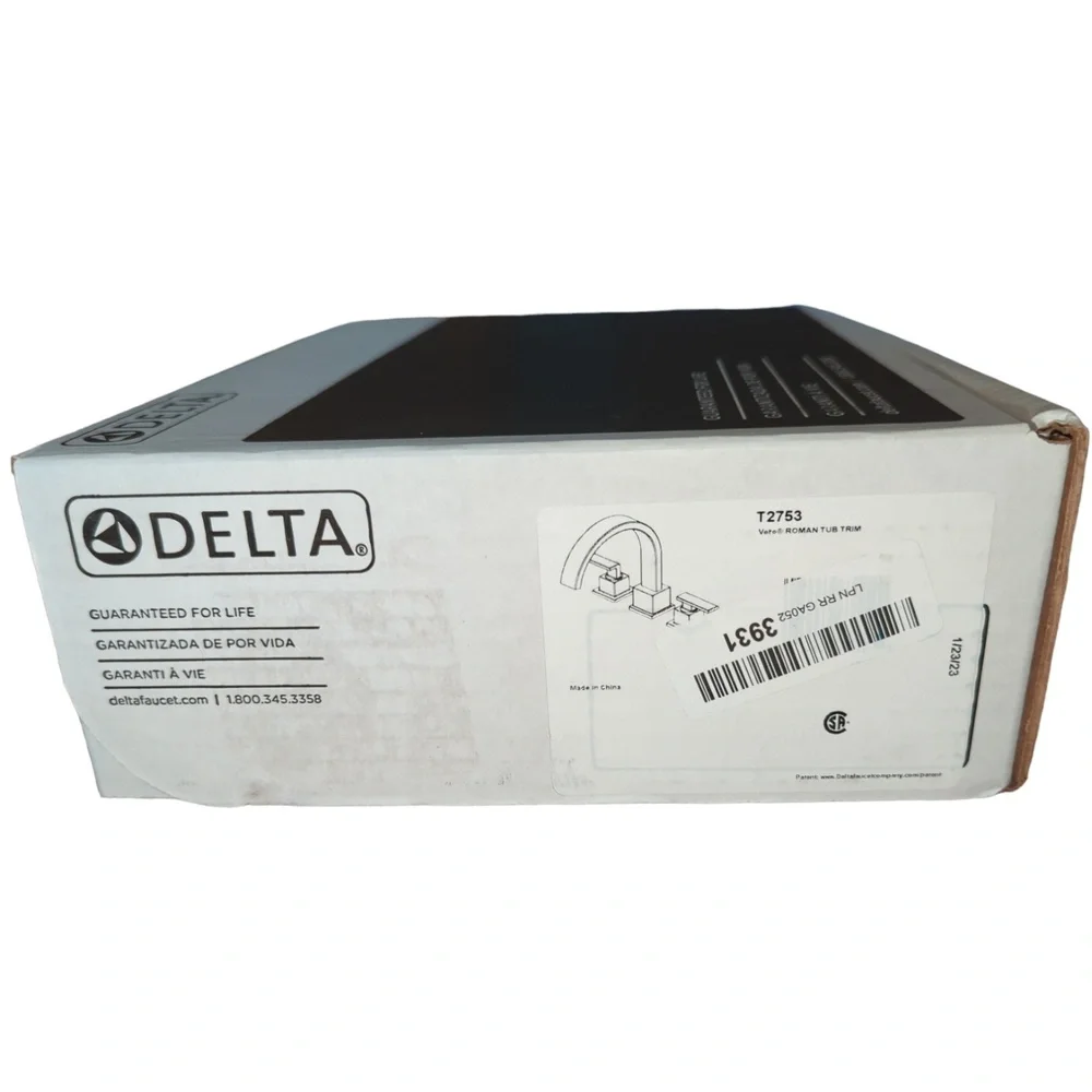 Delta T2753 Vero‎ Deck-Mount Roman Tub Trim Kit Only in Chrome Delta Faucet